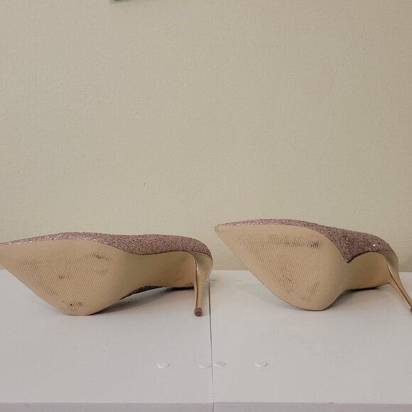 Steve Madden | Daisie Pink Glitter Heel, Size 9 - Picture 14 of 16